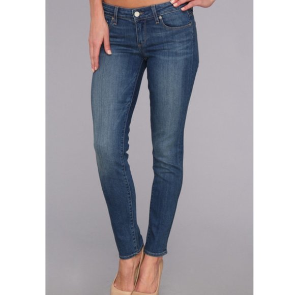 Paige Skyline Ankle Peg Jeans Constance Medium Wash - Picture 1 of 6